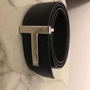 Tom Ford reversible belt, blue/black.
